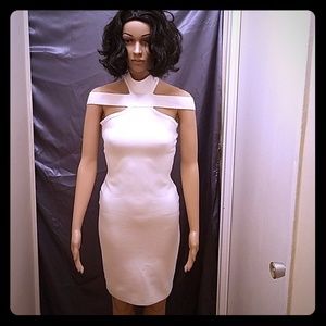 White bandage dress